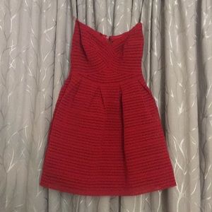 Red strapless Forever 21 bandage dress